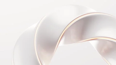 Smooth white curve geometry background, 3d rendering. Stock Footage 341307535