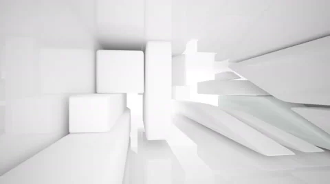 Smooth white interior Video stock 53807064