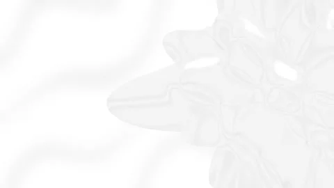 Smooth White Liquid Silk Abstract Wave Motion Background 4K Stock Footage 344777925