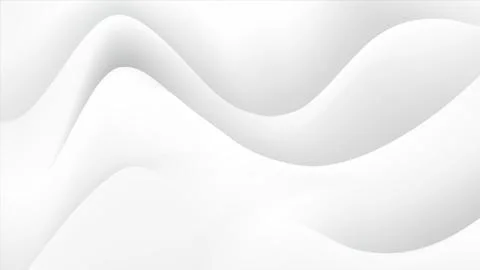 Smooth white wave abstract background Stock Illustration