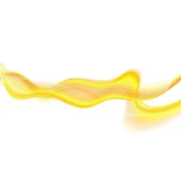 Smooth yellow abstract vector waves web design Smooth yellow abstract wave... 写真素材