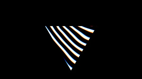 Smooth Zebra Pattern Flow Over Triangle Stock Footage 294145559