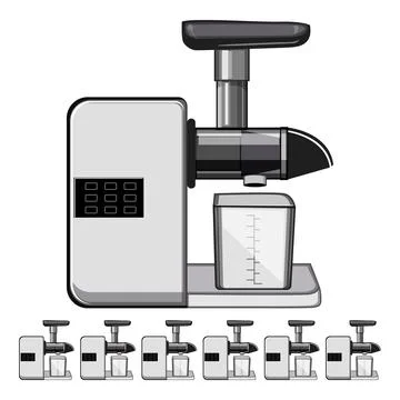 Smoothie juicer kitchen cartoon vector graphic Stock Illustration