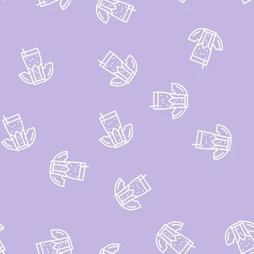 Smoothie melon line seamless pattern イラスト素材