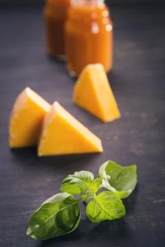 Smoothie from pumpkin Stock Photos