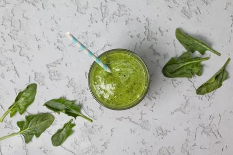 Smoothie spinach Stock Photos