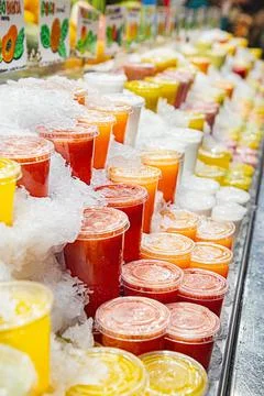 Smoothie stand Stock Photos