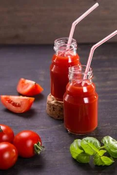 Smoothie from tomatoes Foto stock