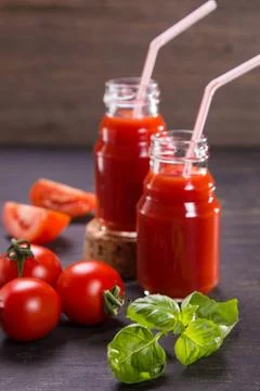 Smoothie from tomatoes Foto stock
