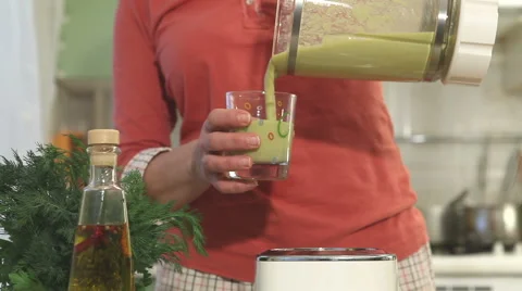Smoothies green. part 4 Video stock 46578116