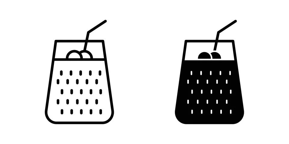 Smoothies icon set. Vector EPS 10 Stock Illustration