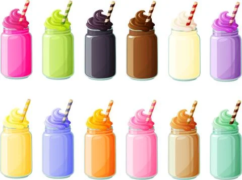 Smoothies plain Stock Illustration