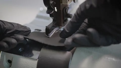 Smoothing the edges of the skin on the machine Stock Footage 266139272