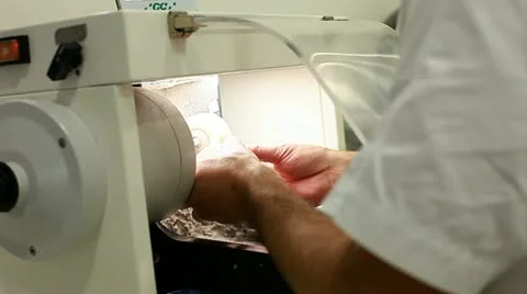 Smoothing machine at dentistry Stock Footage 11226543