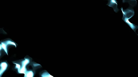 Smoothly flowing waves in the corners of the screen. Business cinematic Stock Footage 89077943
