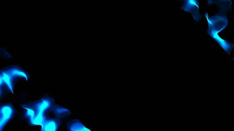 Smoothly flowing waves in the corners of the screen. Business cinematic Stock Footage 89079036