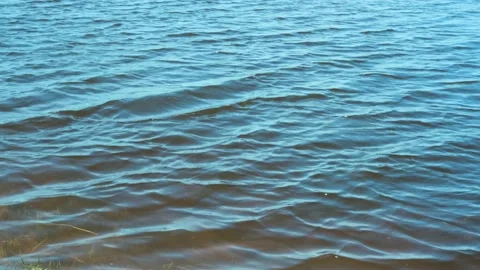 The smoothness of the water in the lake Stock Footage 155300225