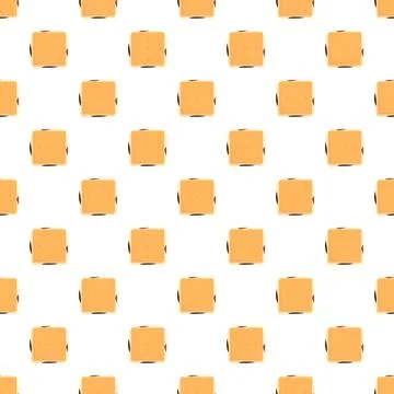 S'mores pattern repeating on white background イラスト素材