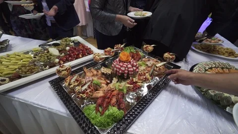 Smorgasbord  festive Stock Footage 104435307