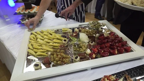 Smorgasbord seafood Stock Footage 104508919