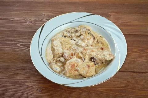 Smothered chicken Stockfoto's