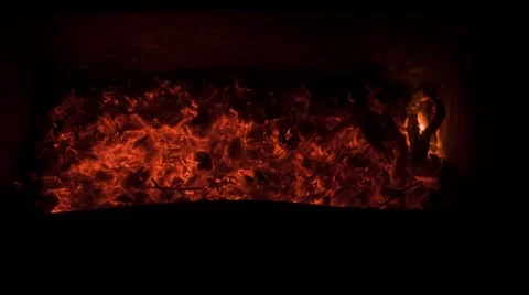 Smouldering coals. Good texture hell for Motion Designers Stock Footage 68675601