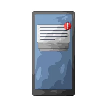 SMS alert illustration Stock Illustration
