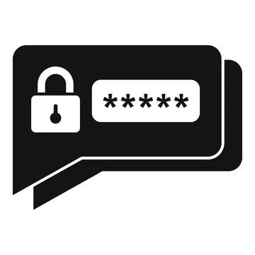 Sms authentication icon, simple style イラスト素材