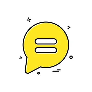 Sms bubble chat icon vector design Illustrazione stock