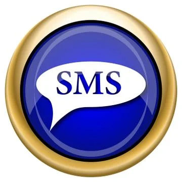 Sms bubble icon Stock Illustration
