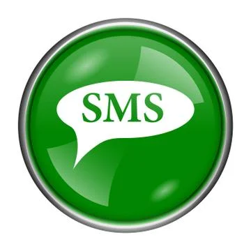 Sms bubble icon Stock Illustration