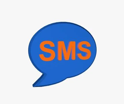 SMS bubble Stock Illustration