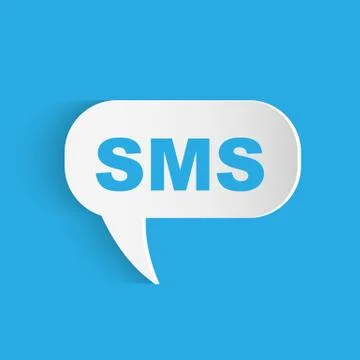 SMS Chat Bubble Stock Illustration