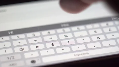 Sms email message typing on phone Stock Footage 72605966