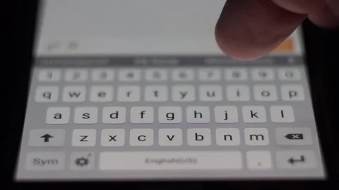 Sms email message typing on phone Stock Footage 72605971