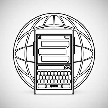 SMS icon design Stock Illustration