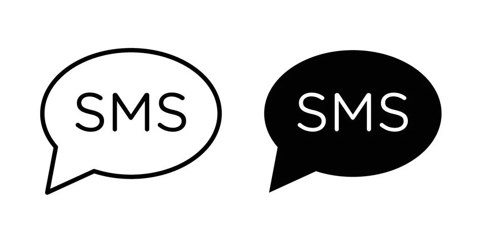 SMS icon Illustration Eps10 for web or app Stock Illustration