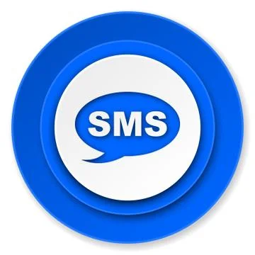 Sms icon, message sign. Stock Illustration
