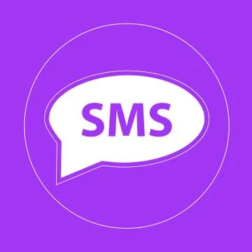 Sms icon. One of set web icons. Vector illustration. Stock Illustration