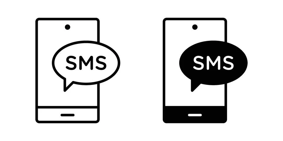 SMS icon or illustration vector symbols Stock Illustration