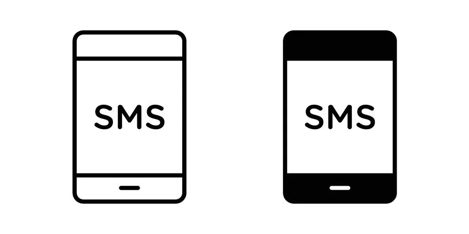 SMS icon set, collection of vector icons Stock Illustration