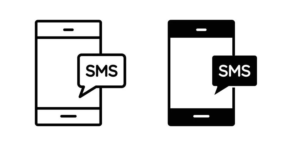 SMS icon set. Vector EPS 10 Stock Illustration