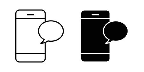 SMS icon symbol. Flat Vector illustration 스톡 일러스트
