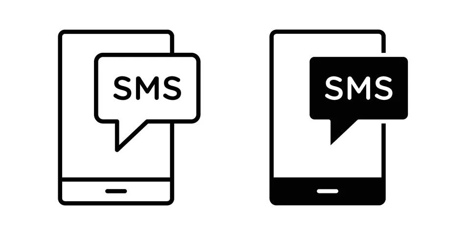 SMS icon vector design. EPS10 Stock Illustration