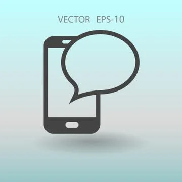 Sms icon. vector illustration Stock Illustration