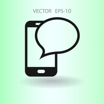 Sms icon. vector illustration Stock Illustration