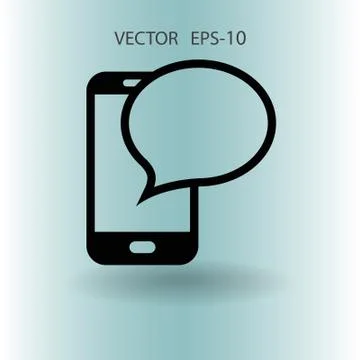 Sms icon. vector illustration Stock Illustration