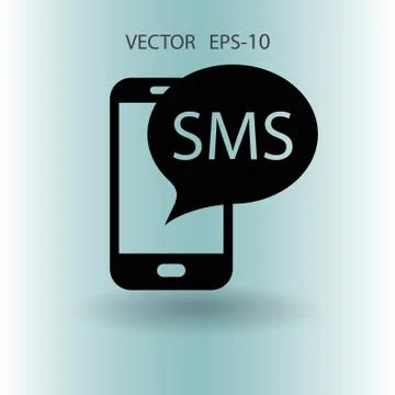 Sms icon. vector illustration Stock Illustration