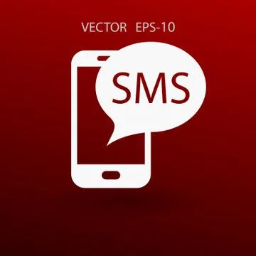Sms icon. vector illustration Stock Illustration