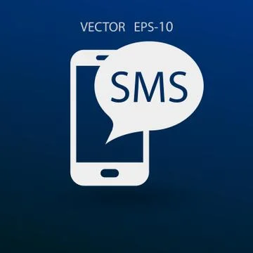 Sms icon. vector illustration Stock Illustration